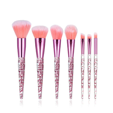 7-Piece Starry Glitter Liquid Eyeshadow Brush Set