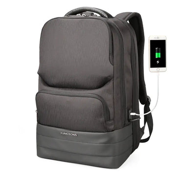 Anti-Theft Backpack with USB Charging & Splash Resistance